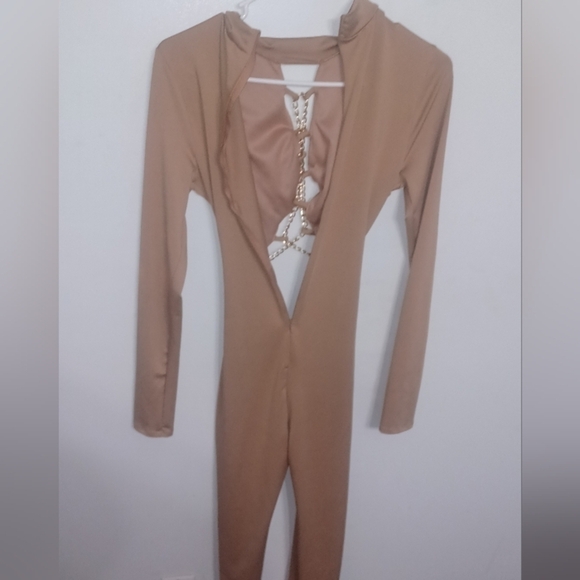 Fashion Nova- Chain and Glory Jumpsuit- W Sz Small - Picture 6 of 7